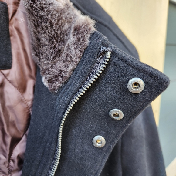 NWT Cole Haan Signature Men's Wool Plush Car Coat - Size Large - Picture 4 of 14